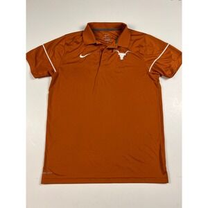 Nike Dri-FIT Texas Longhorns Polo Shirt Men's Medium Orange NCAA